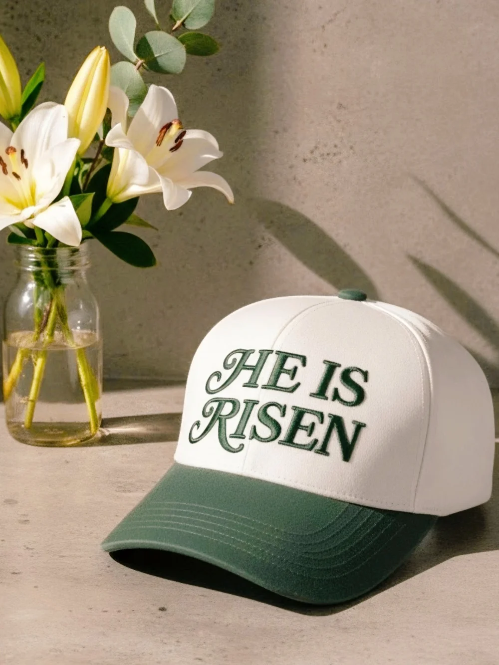New! He Is Risen Dark Forest Baseball Cap Hat